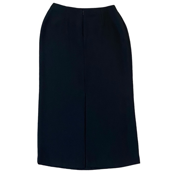 Style & Co Black Long Pencil Skirt Size 8 Petite Modest Minimalist Office Career - Picture 2 of 5